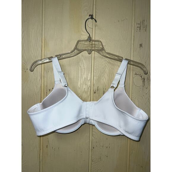 44C Vanity Fair Bra T-Shirt Beauty Back Full Figure Underwire Smoothing White - Picture 8 of 9